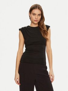 Marciano Guess Bluzka 5RGP07 6263A Czarny Regular Fit. Czarne bluzki Marciano Guess, xxs, z aplikacjami, z syntetyku, bez kołnierzyka, bez ramiączek. Za 239,99 zł.