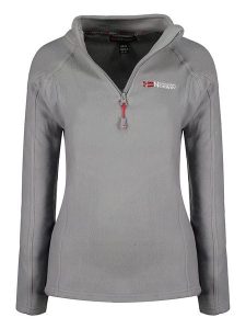 Geographical Norway Bluza polarowa "Tug" w kolorze jasnoszarym rozmiar: M. Szare bluzy Geographical Norway, m, bez wzorów, z polaru, bez kaptura. Za 70,08 zł.