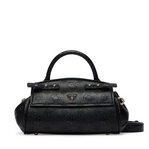 Torebka Guess. Czarne kuferki Guess, z aplikacjami, bez dodatków. Za 544,99 zł.