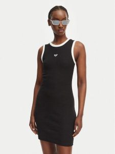 Roxy Sukienka codzienna Iconic Days ERJKD03547 Czarny Slim Fit. Czarne kombinezony Roxy, l, bez wzorów, z bawełny, bez kołnierzyka, bez ramiączek. Za 169,99 zł.