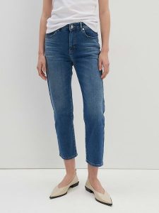 Someday Dżinsy - Relaxed fit - w kolorze niebieskim rozmiar: 34. Niebieskie jeansy someday., z aplikacjami, ze skóry. Za 168,06 zł.