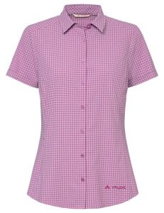 Koszula damska Seiland Shirt III. Czerwone koszule Vaude, bez wzorów, z materiału, bez kołnierzyka, bez ramiączek. Za 371,25 zł.