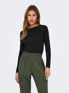 JDY Koszulka w kolorze czarnym rozmiar: XXL. Czarne bluzki JDY, xxl, bez wzorów, bez kołnierzyka, bez ramiączek. Za 56,79 zł.