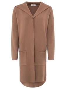 Zwillingsherz Kardigan "Janina" w kolorze jasnobrązowym rozmiar: L/XL. Brązowe kardigany Zwillingsherz. Za 187,96 zł.