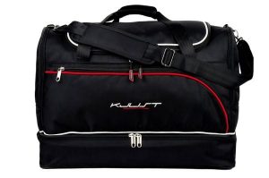 Torba sportowa KJUST SP55WS (58L). Czarne torby podróżne i sportowe KJUST, bez wzorów, z materiału, na ramię. Za 237,00 zł.