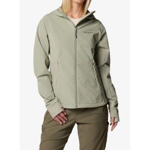 Kurtka softshell damska Columbia Sweet As III Hooded Softshell. Zielone kurtki Columbia, bez wzorów, z softshellu, bez kaptura. Za 325,49 zł.