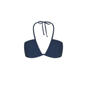 Damski top do kostiumu kąpielowego Barts Solid Plunge Halter. Niebieskie bikini Barts, bez wzorów. Za 194,50 zł.