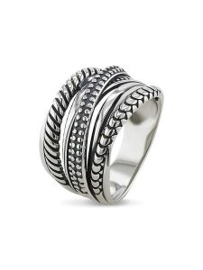 Nomad Srebrny pierścionek rozmiar: 50. Szare pierścionki Nomad, srebrne. Za 173,99 zł.