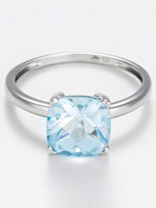 OR ÉCLAT Złoty pierścionek "Topaze Unique" z topazem rozmiar: 50. Niebieskie pierścionki OR ÉCLAT, z topazem, złote. Za 1 304,99 zł.