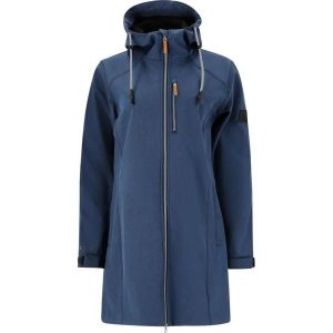 Damska wodoodporna kurtka softshell Whistler Thora. Niebieskie kurtki WHISTLER, bez wzorów, z softshellu, bez kaptura. Za 389,00 zł.