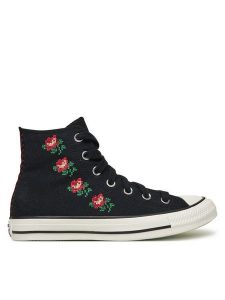 Converse Trampki Chuck Taylor All Star Rose Cross Stitch A13657C Czarny. Czarne trampki Converse, bez wzorów, z materiału, bez zapięcia. Za 249,99 zł.