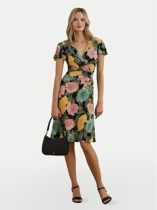LAUREN RALPH LAUREN Sukienka codzienna 250964092001 Kolorowy Regular Fit. Sukienki Lauren Ralph Lauren, na co dzień, bez wzorów, z syntetyku, bez kołnierzyka, bez ramiączek, proste. Za 519,99 zł.