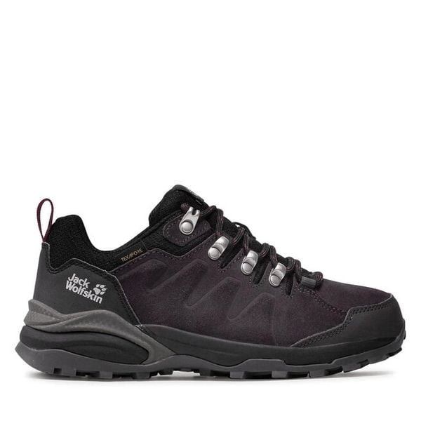 Trekkingi Jack Wolfskin. Fioletowe buty sportowe Jack Wolfskin, bez wzorów, bez zapięcia, trekkingowe. Za 349,99 zł.