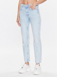 Pepe Jeans Jeansy Mary PL204164PD9 Niebieski Regular Fit. Niebieskie jeansy Pepe Jeans, bez wzorów, z bawełny. Za 399,99 zł.