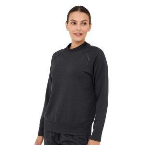 Bluza damska wełniana Brubeck OUTDOOR MERINO. Zielone bluzy Brubeck, l, bez wzorów, z elastanu, bez kaptura. Za 249,00 zł.