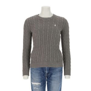 Second life - Bluza damska Crewneck szara - Jak nowy. Szare golfy Ralph Lauren, bez wzorów. Za 255,56 zł.