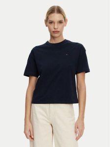 Tommy Hilfiger T-Shirt UW0UW05763 Granatowy Regular Fit. Niebieskie t-shirty TOMMY HILFIGER, xs, bez wzorów, z bawełny, bez kołnierzyka, bez ramiączek. Za 109,99 zł.