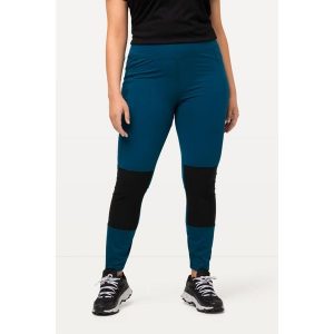 Damskie Legginsy turystyczne kieszeń na zamek błyskawiczny wysoka talia. Niebieskie legginsy Ulla Popken, bez wzorów, z elastanu. Za 343,99 zł.
