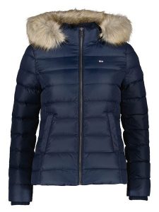 TOMMY JEANS Kurtka puchowa w kolorze niebieskim rozmiar: XS. Niebieskie kurtki Tommy Jeans, xs, bez wzorów, z jeansu, bez kaptura. Za 483,17 zł.