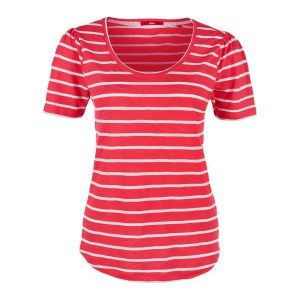 S.Oliver T-Shirt Damski W Paski, 36 Czerwony. T-shirty marki s.Oliver. W wyprzedaży za 65,00 zł.