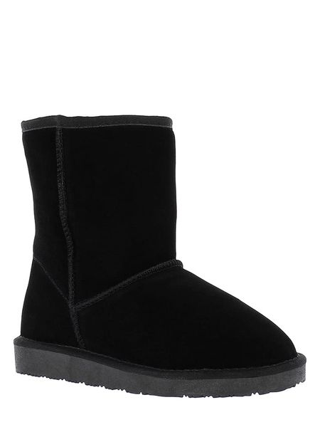 NICEBAY Skórzane botki zimowe "Medway" w kolorze czarnym rozmiar: 38. Czarne botki NICEBAY, na zimę, bez wzorów, z materiału, bez obcasa, bez zapięcia. Za 208,33 zł.