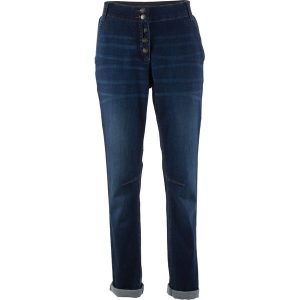 Dżinsy Boyfriend mid waist, wygodny pasek. Niebieskie jeansy bonprix, bez wzorów, z jeansu. Za 139,99 zł.