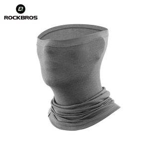 Komin, maska na twarz, termiczny, chusta ROCKBROS wełna, szary. Szare apaszki i chusty ROCKBROS, na zimę, bez wzorów, z materiału. Za 33,99 zł.