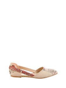 Goby Skórzane baleriny w kolorze beżowym rozmiar: 40. Brązowe balerinki Goby, bez wzorów, bez obcasa, bez zapięcia. Za 173,99 zł.