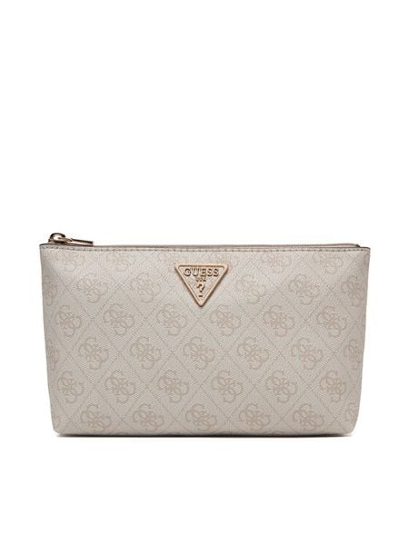 Guess Kosmetyczka Laurell II Slg SWSG74 59145 Kremowy. Białe torebki klasyczne Guess, z aplikacjami, ze skóry, bez dodatków. Za 231,99 zł.