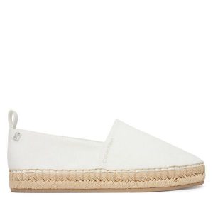 Espadryle Calvin Klein. Białe espadryle Calvin Klein, bez wzorów, bez obcasa. Za 329,99 zł.