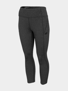 4F Legginsy treningowe 7/8 szybkoschnące damskie XS. Czarne legginsy 4f, bez wzorów, z dzianiny, z podwyższonym stanem. W wyprzedaży za 69,99 zł.