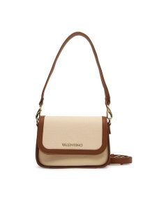 Valentino Torebka Atena Re VBS9PS09 Beżowy. Brązowe torebki klasyczne Valentino, bez wzorów, z materiału, bez dodatków. Za 549,99 zł.