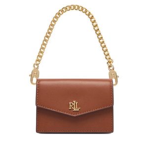 Torebka LAUREN RALPH LAUREN. Brązowe torebki wieczorowe Lauren Ralph Lauren, bez wzorów, bez dodatków. Za 579,99 zł.
