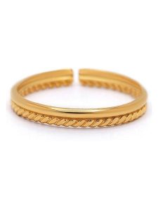 MOODE Pierścionek "Violaine" rozmiar: onesize. Żółte pierścionki MOODE, ze stali. Za 87,81 zł.