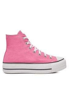 Converse Trampki Chuck Taylor All Star Lift Platform HI A08216C Różowy. Czerwone trampki Converse, bez wzorów, z materiału, bez zapięcia. Za 249,99 zł.