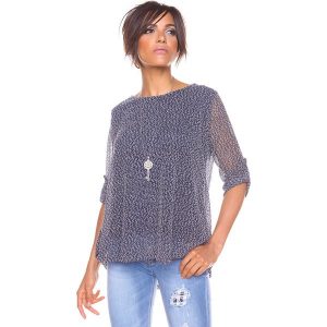 Sweter "Elite" w kolorze granatowym. Swetry klasyczne marki Saint Germain Paris. W wyprzedaży za 105,95 zł.