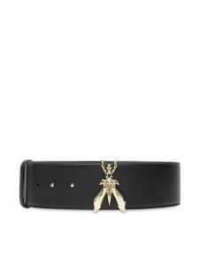 Patrizia Pepe Pasek Damski 8W0050/L048-K118 Czarny. Czarne paski Patrizia Pepe, bez wzorów, ze skóry. Za 369,99 zł.