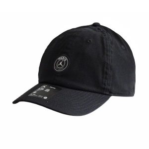 Czapka z daszkiem Air Jordan x Paris Saint Germain PSG Dri-FIT FQ4992-010 L/XL. Czarne czapki Jordan, bez wzorów, sportowe. Za 141,90 zł.