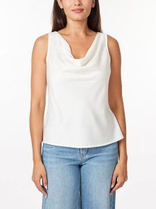 Scotch & Soda Bluzka w kolorze białym rozmiar: S. Białe bluzki Scotch & Soda, s, z aplikacjami, bez kołnierzyka, bez ramiączek. Za 83,42 zł.