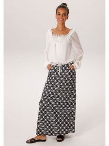 Aniston Spódnica w kolorze czarno-białym rozmiar: 48. Czarne spódnice Aniston, na co dzień, bez wzorów, maxi. Za 126,99 zł.