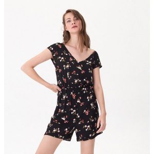 Wzorzysty kombinezon - Czarny. Kombinezony marki House. Za 79,99 zł.