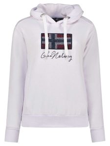 Geographical Norway Bluza "Goisette" w kolorze białym rozmiar: L. Białe bluzy Geographical Norway, l, bez wzorów, z kapturem. Za 92,21 zł.