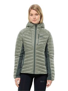 Jack Wolfskin Kurtka pikowana "Routeburn Pro" w kolorze zielonym rozmiar: XL. Zielone kurtki Jack Wolfskin, xl, bez wzorów, bez kaptura. Za 417,28 zł.