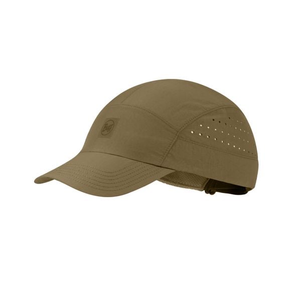 Czapka do biegania Buff Speed Cap. Zielone czapki Buff, bez wzorów, z materiału. Za 135,19 zł.