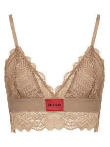 HUGO Biustonosz braletka 50535060 Beżowy. Brązowe biustonosze Hugo, bez wzorów, z syntetyku. Za 129,99 zł.