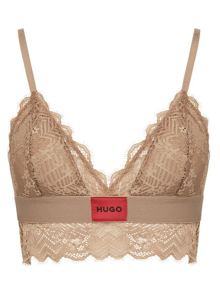 HUGO Biustonosz braletka 50535060 Beżowy. Brązowe biustonosze Hugo, bez wzorów, z syntetyku. Za 109,99 zł.