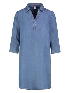 Sublevel Sukienka w kolorze niebieskim rozmiar: XL. Niebieskie sukienki Sublevel, xl, bez wzorów, z lyocellu, bez kołnierzyka, bez ramiączek, midi. Za 113,99 zł.