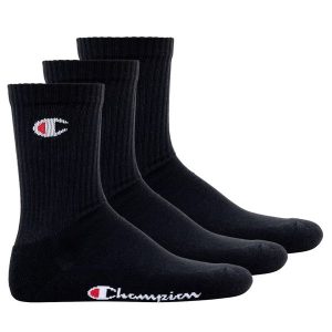 Skarpety Champion U24558 3-pack. Czarne skarpetki Champion, bez wzorów. Za 34,90 zł.