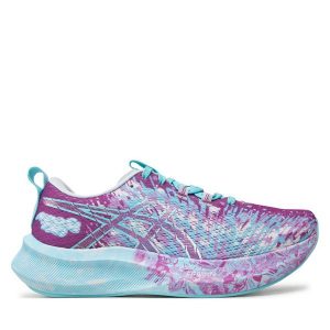 Buty do biegania Asics. Fioletowe buty sportowe ASICS, bez wzorów, bez zapięcia, do biegania. Za 489,99 zł.