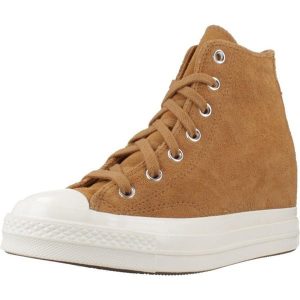Buty CONVERSE CHUCK 70 WEDGE HI Brązowy. Brązowe buty trekkingowe Converse, ze skóry, bez zapięcia. Za 511,00 zł.